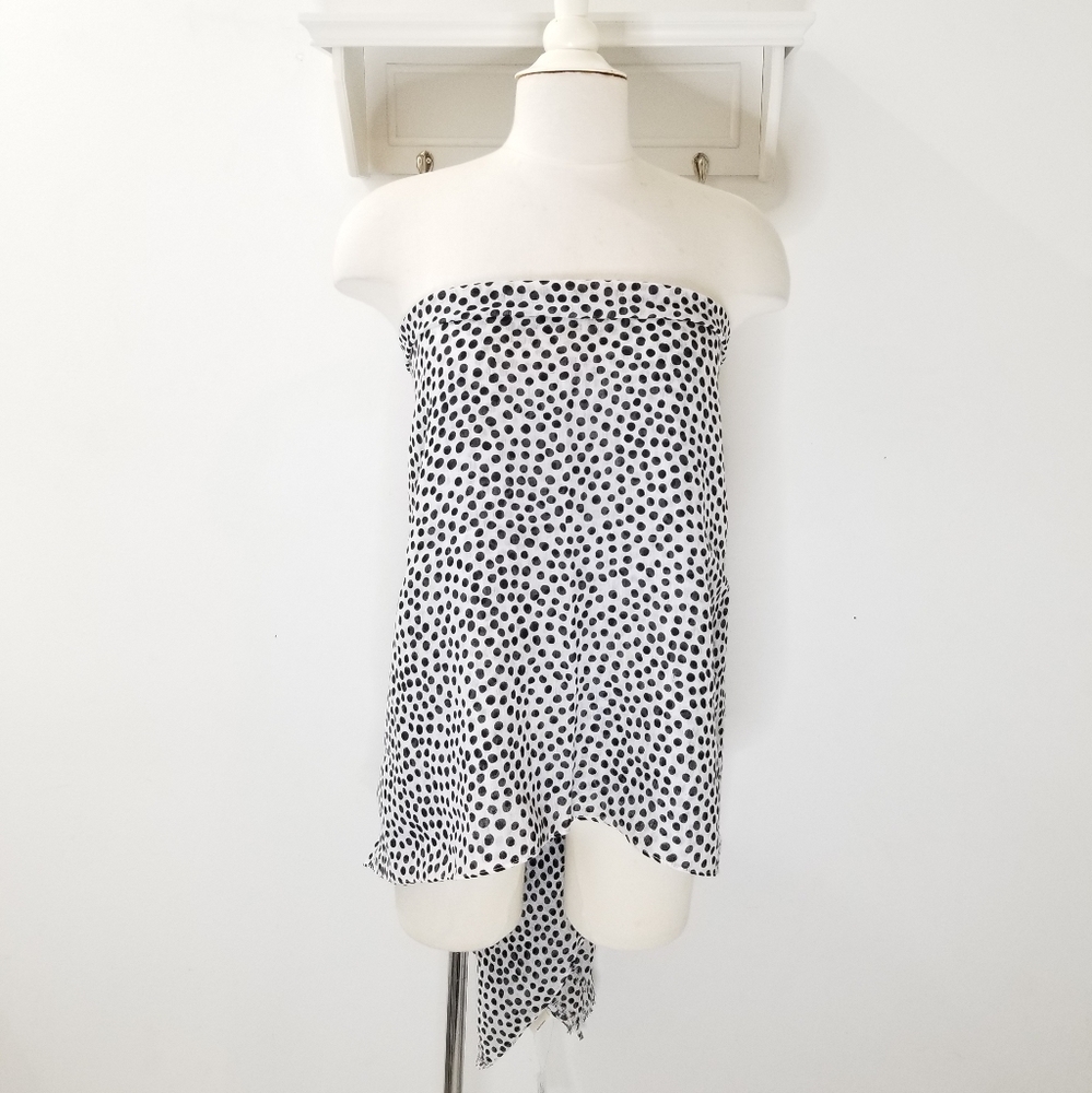 Indigo Swimwear Eco-friendly Polka Dot Lrg Square Cover Up Wrap OSFM NWT - Picture 7 of 11